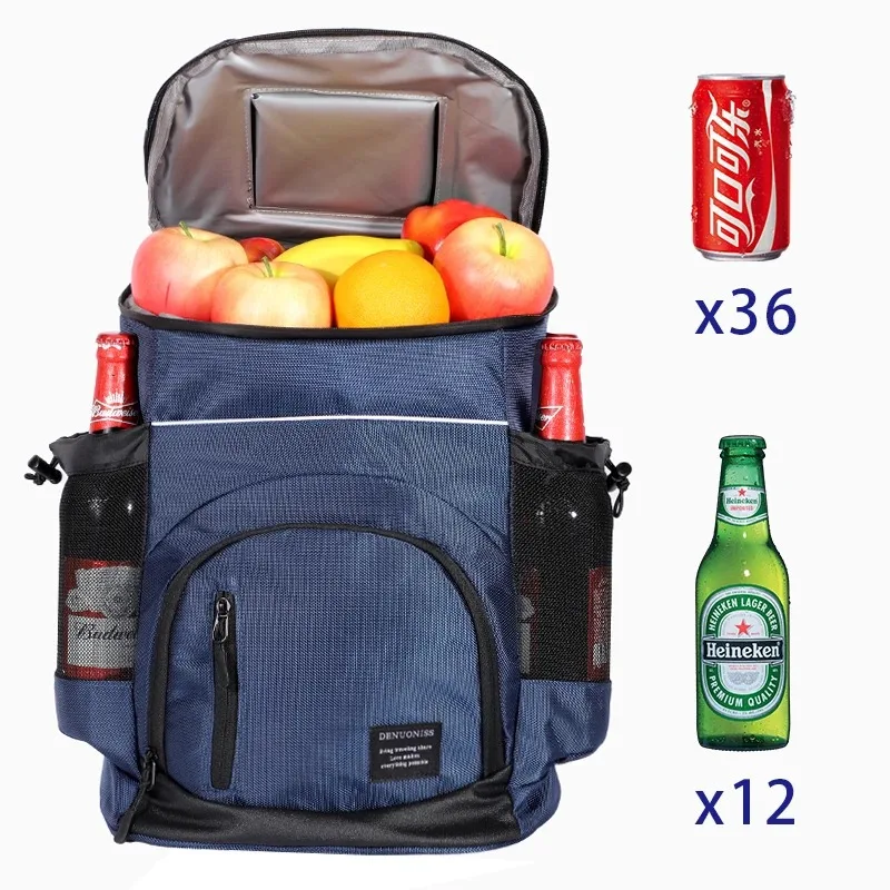 Cooler bag Soft Large 36 Cans Thermal Backpack Insulated Bag Travel Beach Beer Leak-proof Food Storage Bag