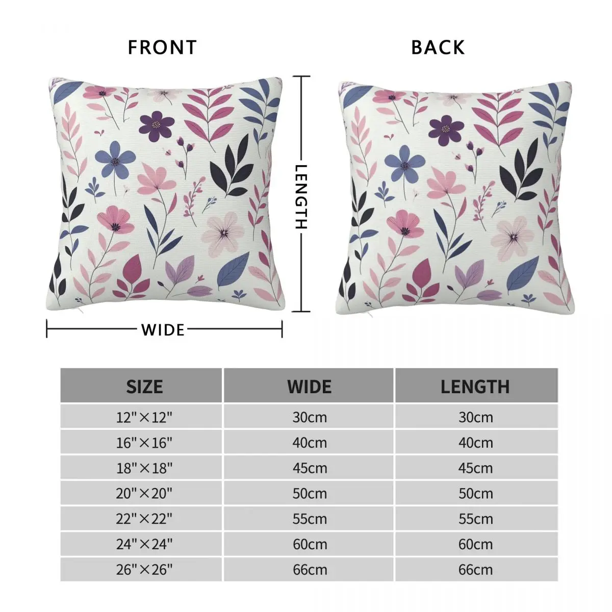 Floral Leaves Composition Pillowcase Polyester Linen Velvet Creative Zip Pillow Case Sofa Seater Cushion Cover Wholesale 18