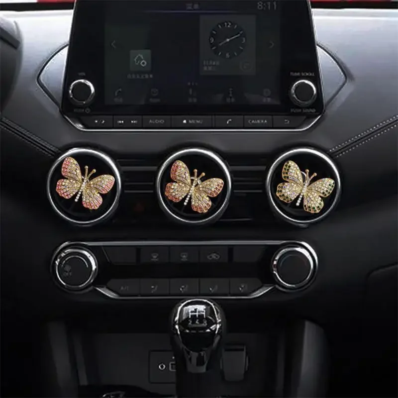 Universal Water Butterfly Auto Air Freshener Durable Exquisite Butterfly Air Conditioning Car Air Outlet Perfume Clip