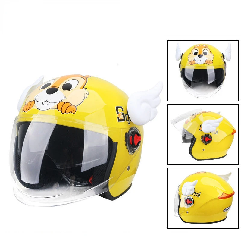 

Summer Boys Girls Children Kick Scooter Motorcycle Helmet MOTO Electric Bicycle Capacete for Child Kids