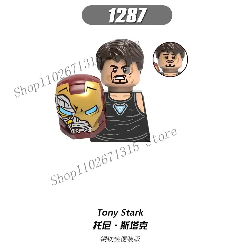 Marvel Avengers Superheld Bouwstenen Iron Man Doctor Strange Hulk Thanos Spider-Man Venom Hawkeye Bricks Toys - afbeelding 1