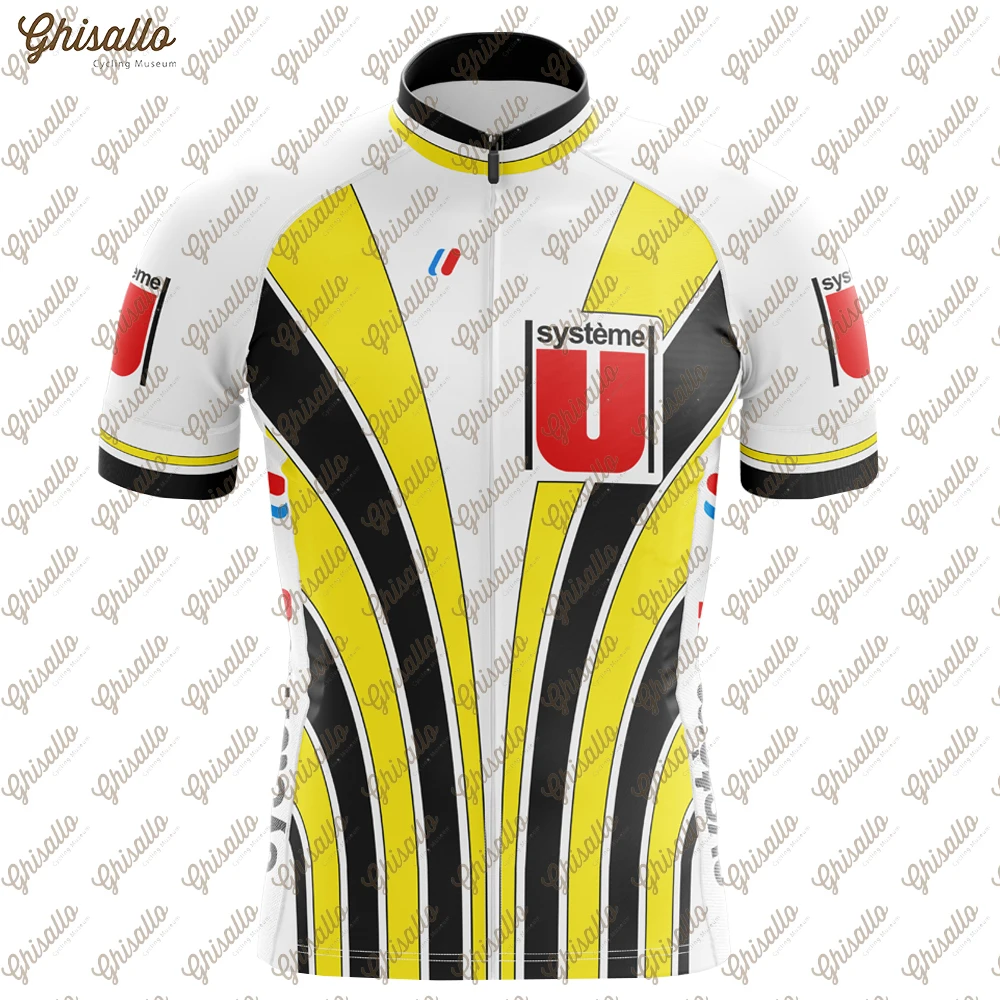 Retro Pro Team Cycling Jersey for Men, Short Sleeve, MTB Maillot, Downhill Jersey, Mountain Bicycle Clothing, Summer