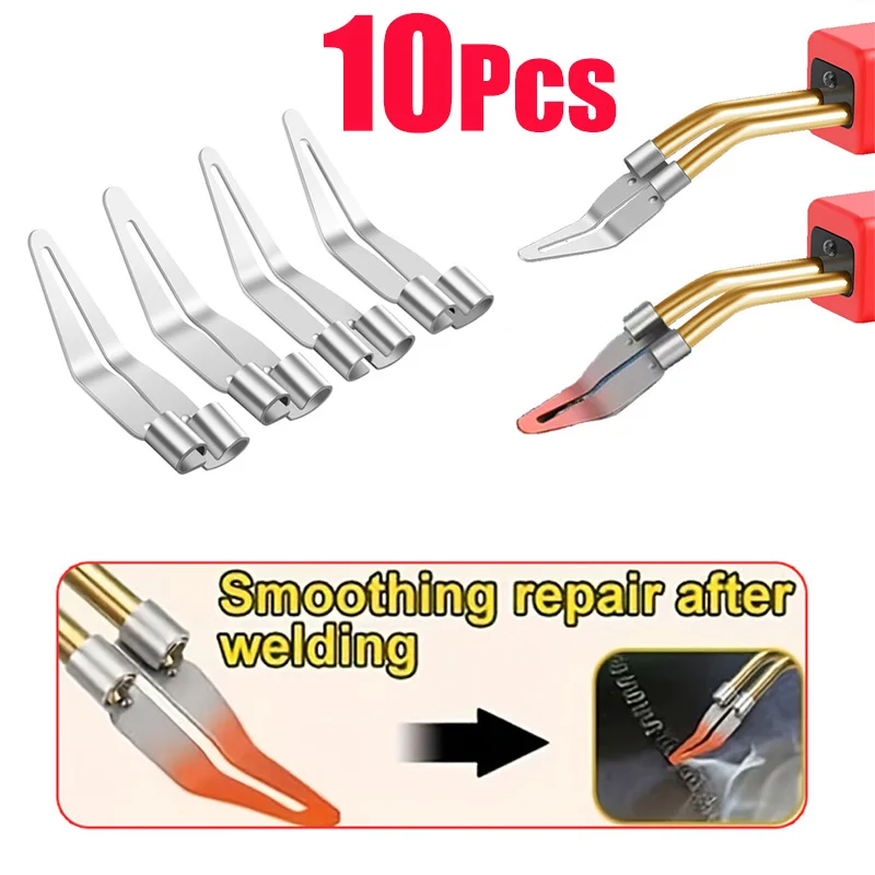 

3/6/10pcs Stainless Steel Elbow Smooth Head Welding Tools Plastic Metal Repair Car Bumper Adjustable Soldering Welding Tools