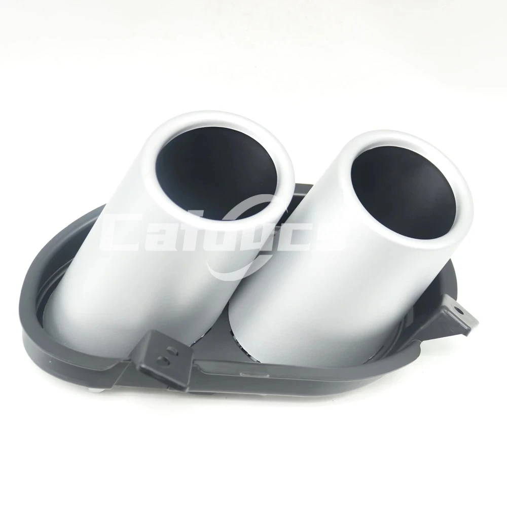 Exhaust Tip Covers Rear Bumper Tailpipe Nozzle Tuning Muffler Pipes Decorate Trim For Geely Coolray SX11-AD Restyling 2023-2025 view 6
