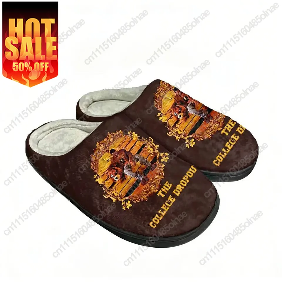 Kanye West Cotton Slippers High Quality Mens Womens Youth Boy Girl Plush Bedroom Keep Warm Shoes Customized Thermal Slipper