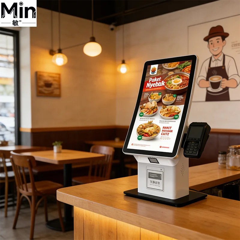OEM Self Service Interactive Touch Screen Kiosk Windows PC POS Payment Self Checkout Terminal for Airport Education