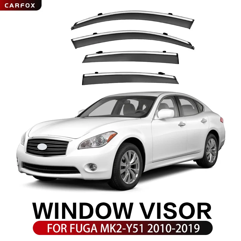 

For Nissan Fuga 2004-2022 Car Window Visor Awning Shelters Windshield Side Window Rain Sun Shade Auto Accessories Car Styling