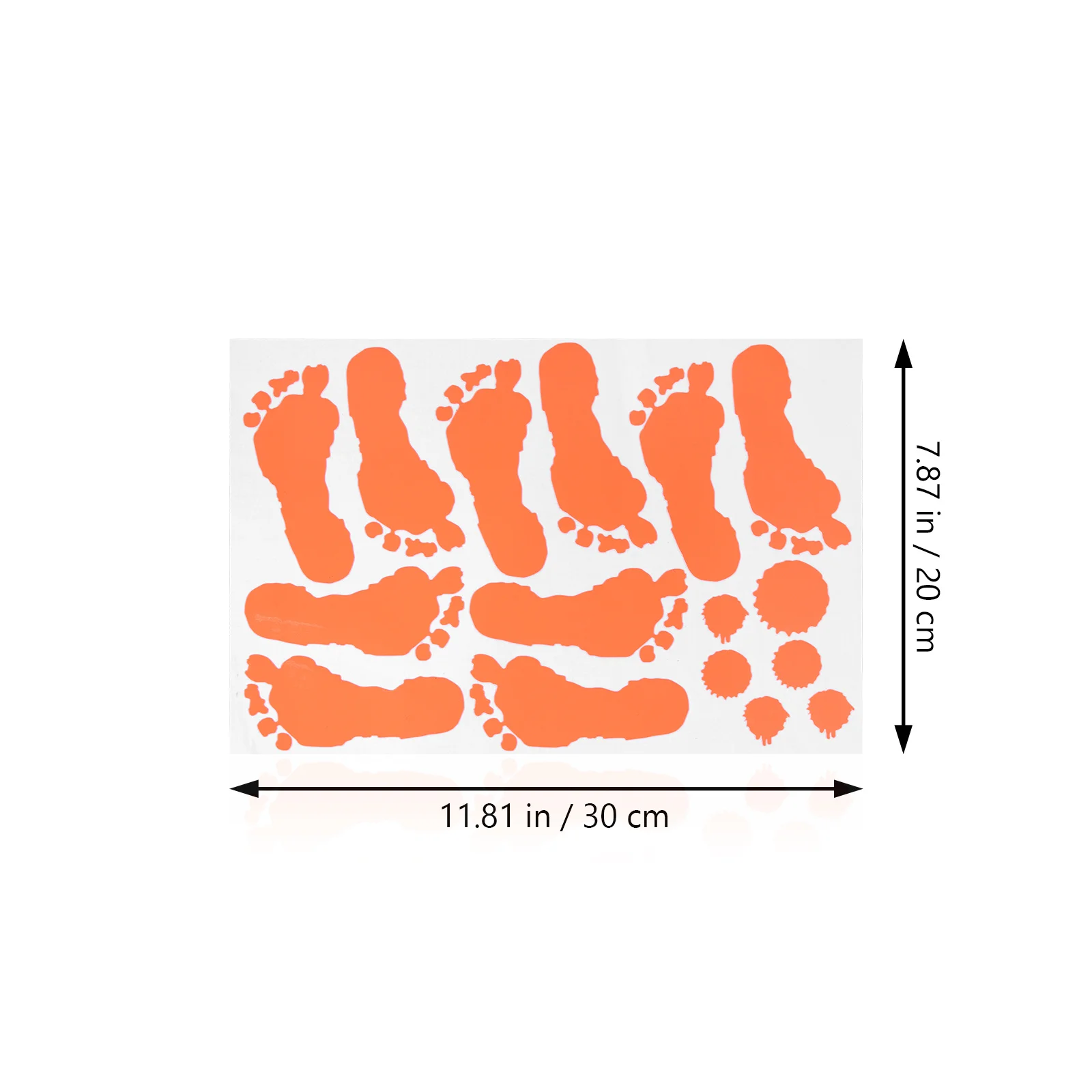 

1 Sheet Glow in Handprint Wall Sticker PVC Halloween Window Decoration Horror Luminous Glow Scary Window Decal