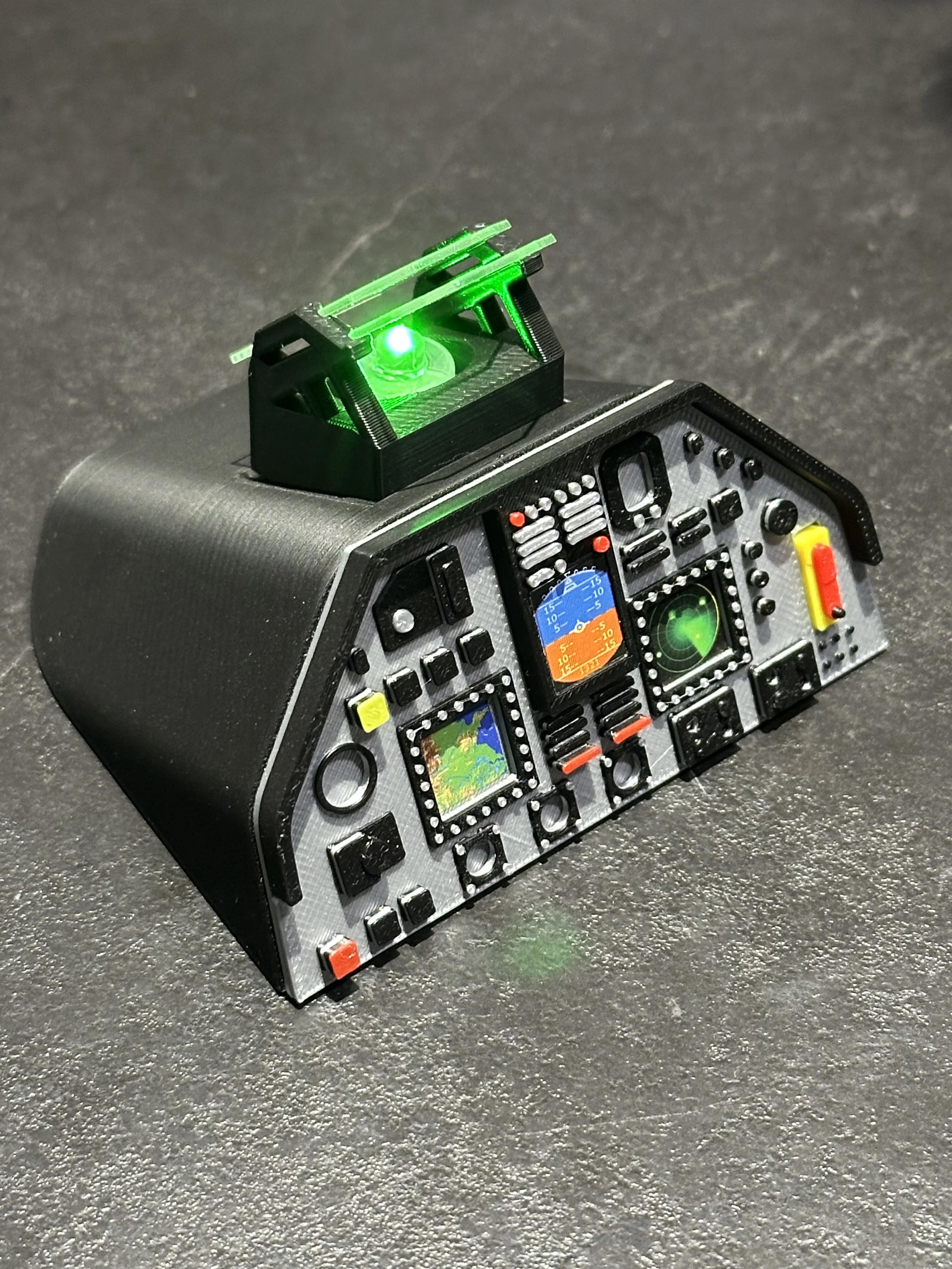 Cockpit Model with Simulated HUD/Static Instrument Panel Decorative Accessory for ATOMRC Beluga RC Fixed-wing Airplane