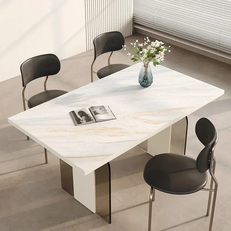 Light Luxury Marble Decorate Dining Table Mats Waterproof Oil-proof Anti-scalding PVC Leather Mat Wash-free Desk TV Cabinet Mat