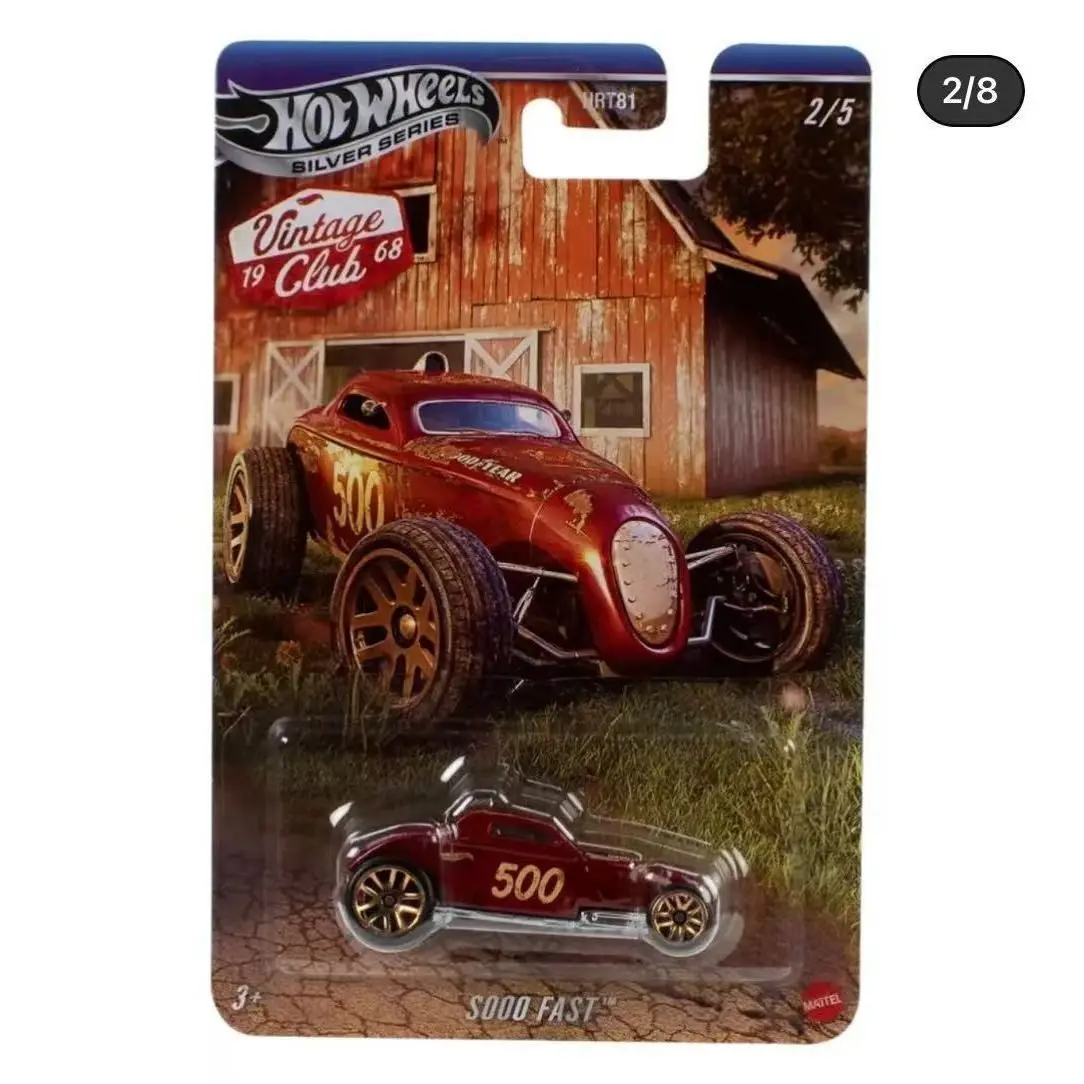 Nowy Oryginalny Hot Wheels Classic Club Mustang Porsche 911 Volkswagen Beetle Retro Metalowy Model Samochodu HRT81 Silver Label Die-Cast