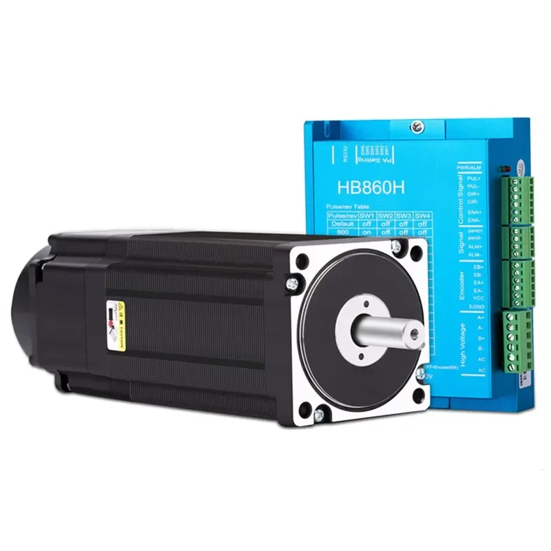 86HB250-118B Nema 34 8.5N.m Closed Loop Stepper Motor with Encoder and Driver HB860H for Industry Machines