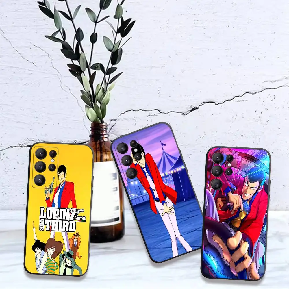 Lupin The Third Anime Phone Case For Samsung S 24 fe 25 Ultra plus 20 lite 21 30 22 23 24 22 Ultra 5G Fundas