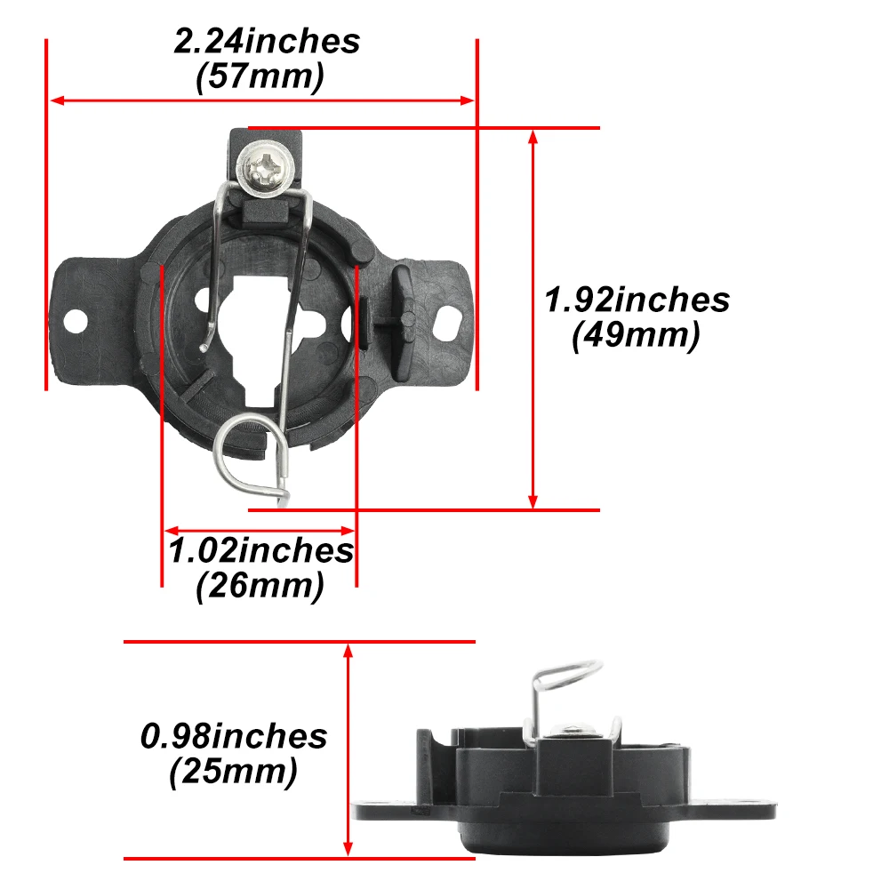 For 1989-1994 JDM Spec Nissan Skyline GT-R R32 240SX Silvia S13 Cefiro A31 H1 HID Headlight Bulb Base Holder Retainters Bracket