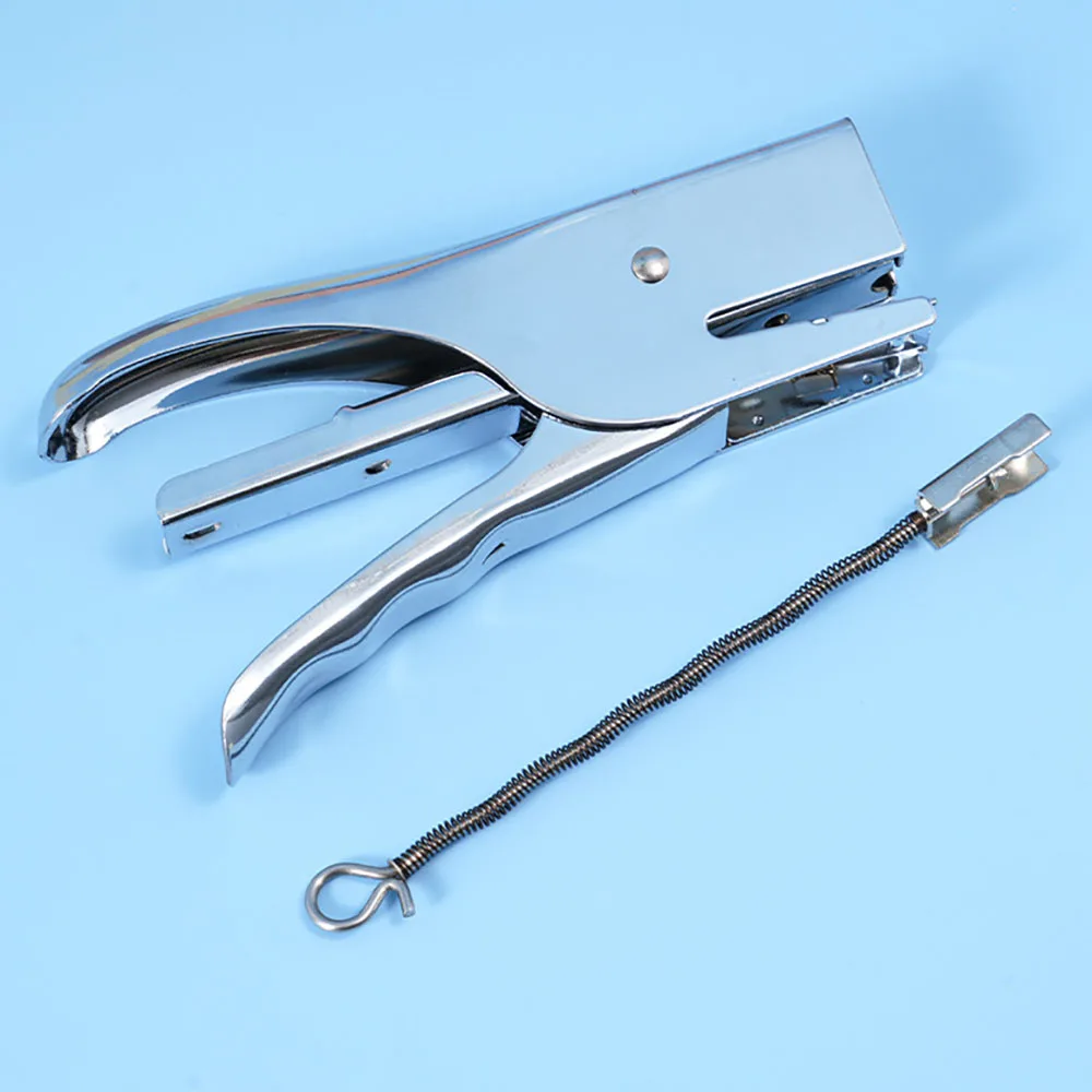 Metal handheld stapler, hand-held takeaway packaging labor-saving binding machine, 12 gauge stapler, office binding