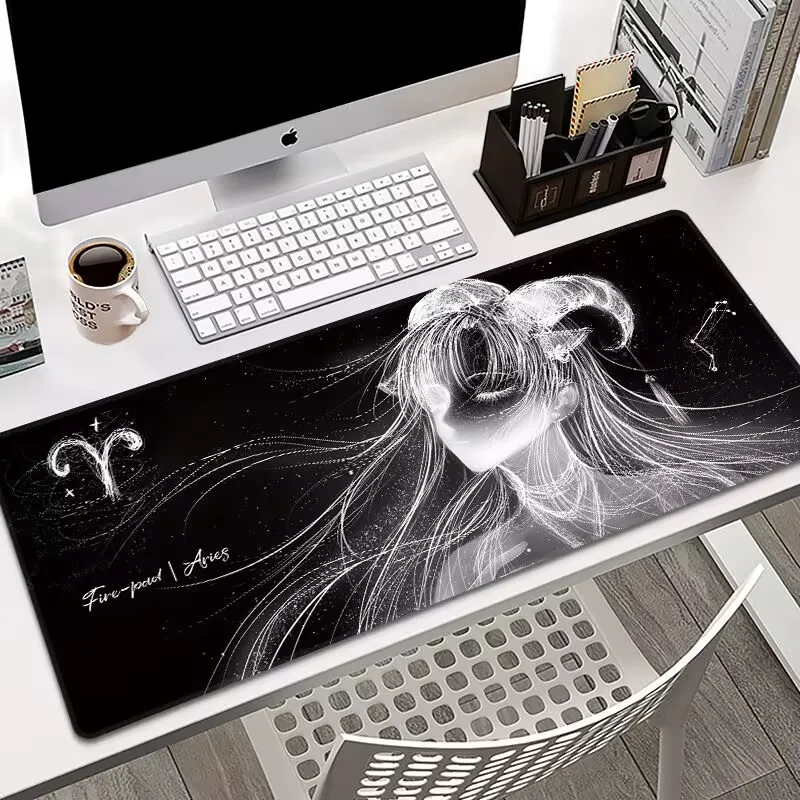 

12 constellations mouse pad, oversized game office computer desk pad, keyboard pad, game anime desktop pad