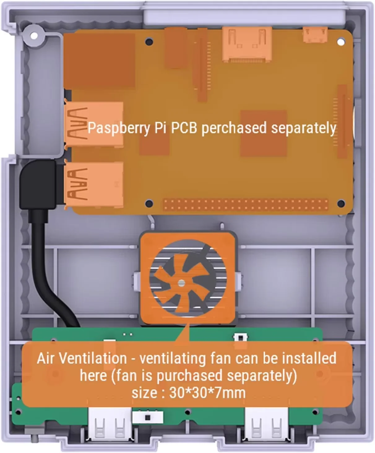 Чехол Retroflag MEGAPi для Raspberry Pi 3 B Plus (3B +) / 3B/2B, Классический Проводной USB-контроллер для Raspberry Pi, Windows, Switch