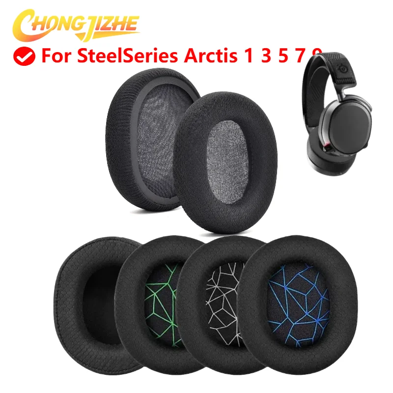 

Replacement Ear pads for SteelSeries Arctis 1 3 5 7 9 Headphones Memory Foam Ear Cushions High Quality