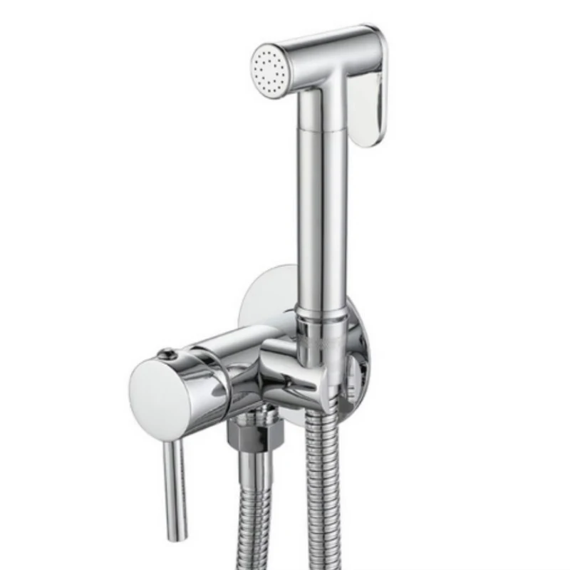 Polished chrome solid brass modern bathroom hardware replacement spare parts for family hotel toilets