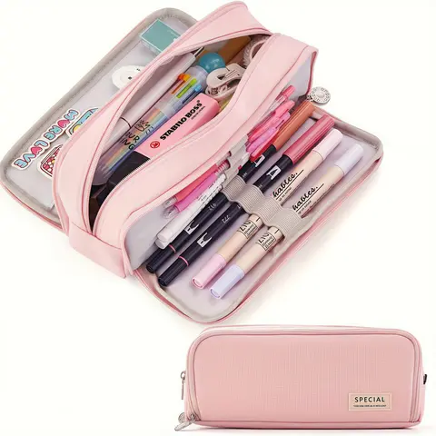 Large Capacity Pencil Case Cute Pencil Case Student Pencil Case College Supplies Stationery Pencil Case Pencil Case