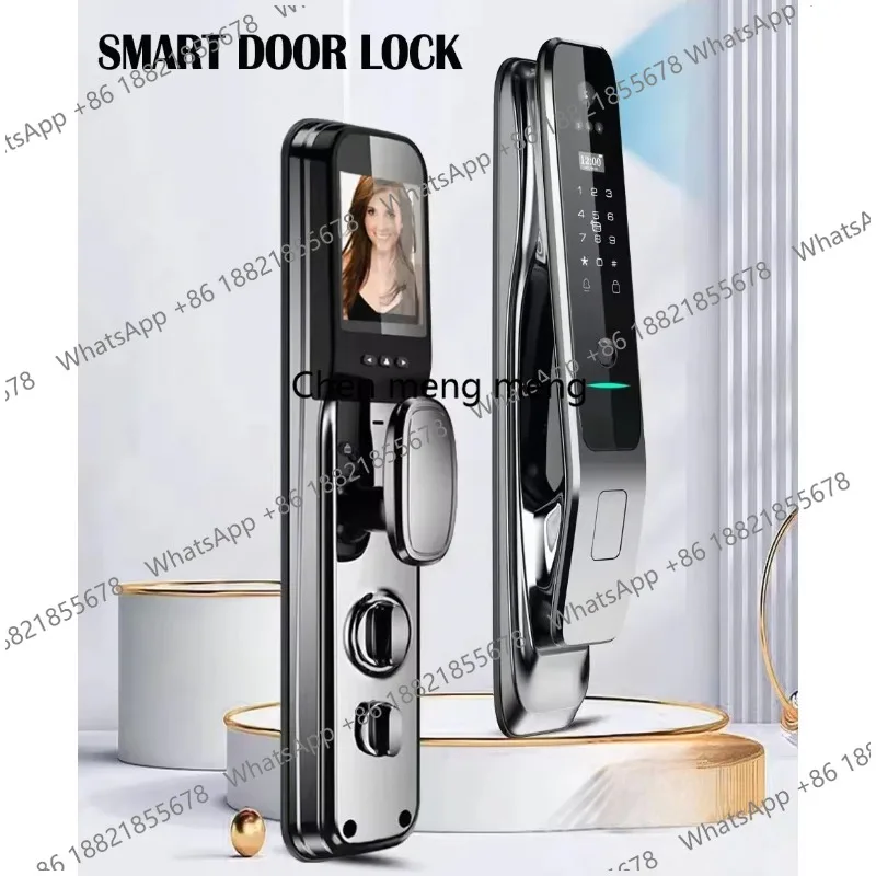 

Tuya Wifi Visual Face Fingerprint Smart Door Lock Keyless Entry Electronic Digital Safe Lock With Camera Keypad Intelligent Lock