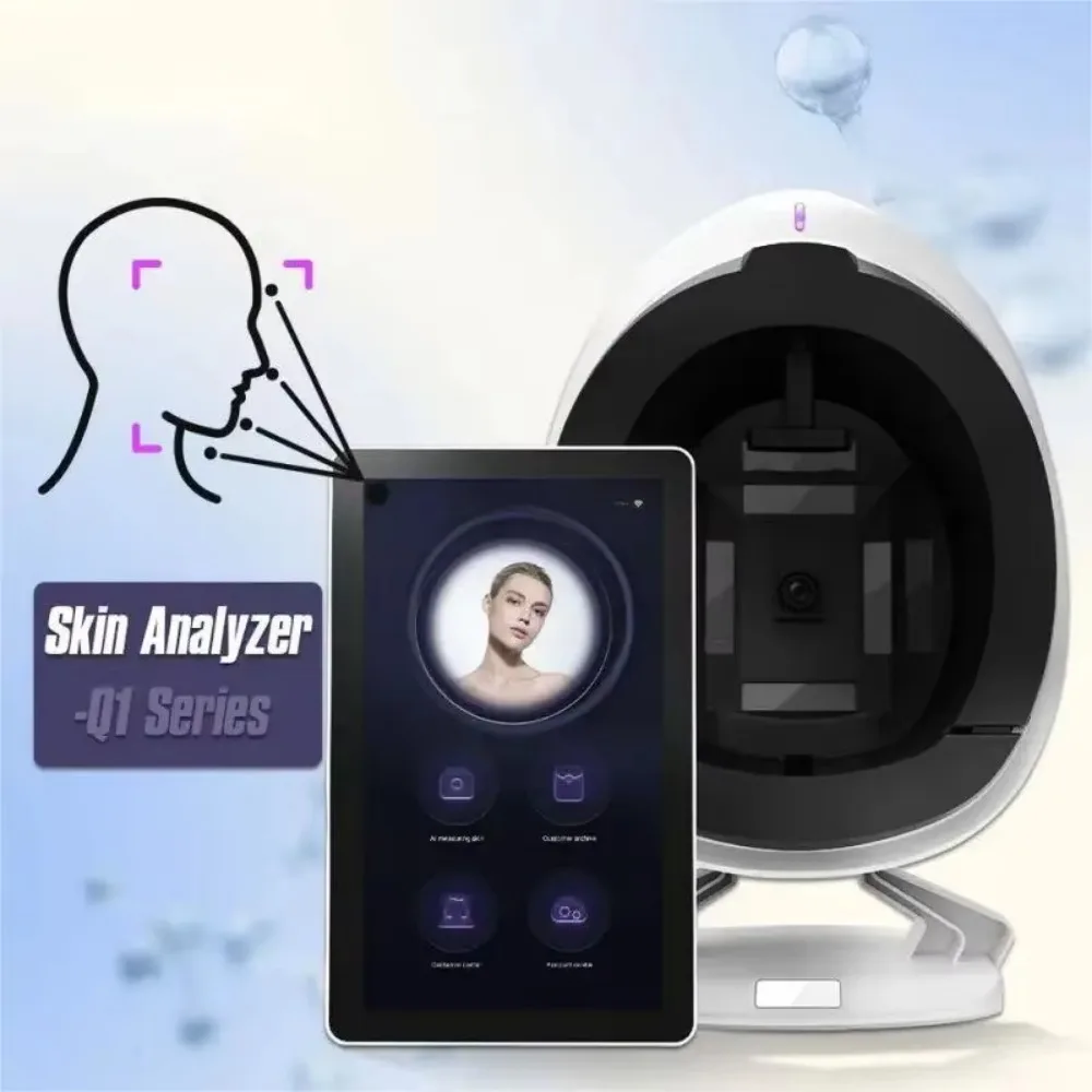 

Интеллектуальный 3D-анализатор кожи AI Smart: 8-спектральный цифровой анализатор, аппарат для анализа лица, сканер-анализатор для кожи лица