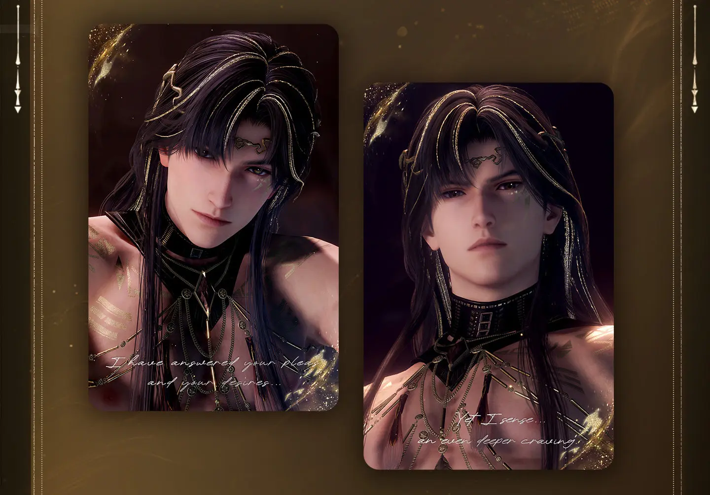In stock Official Love and Deepspace Zayne Grating Card Set God of Annihilation Series Anime Game Ornament Toy Gifts Cosplay