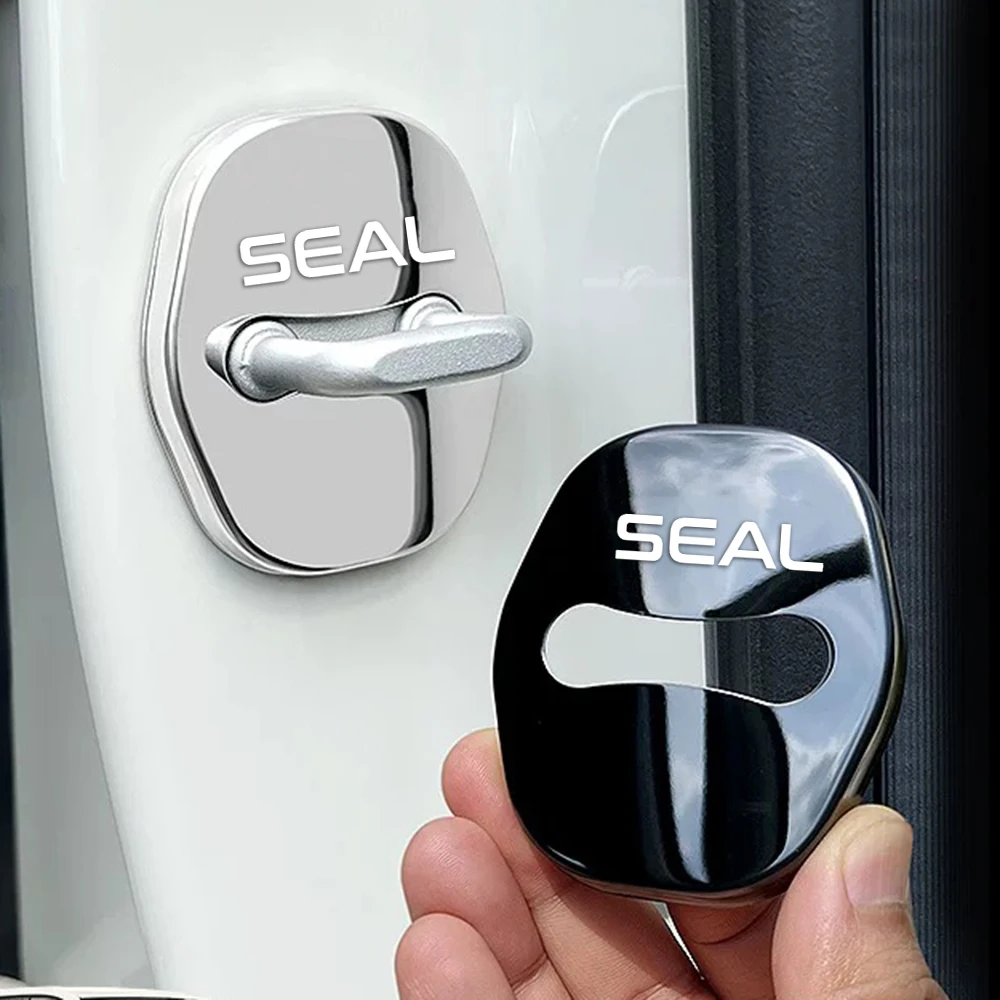 

4pcs Car Door Lock Buckle Protection Cover Anti-rust Waterproof for BYD SEAL 2022 2023 2024 2025 Car Styling Accessories