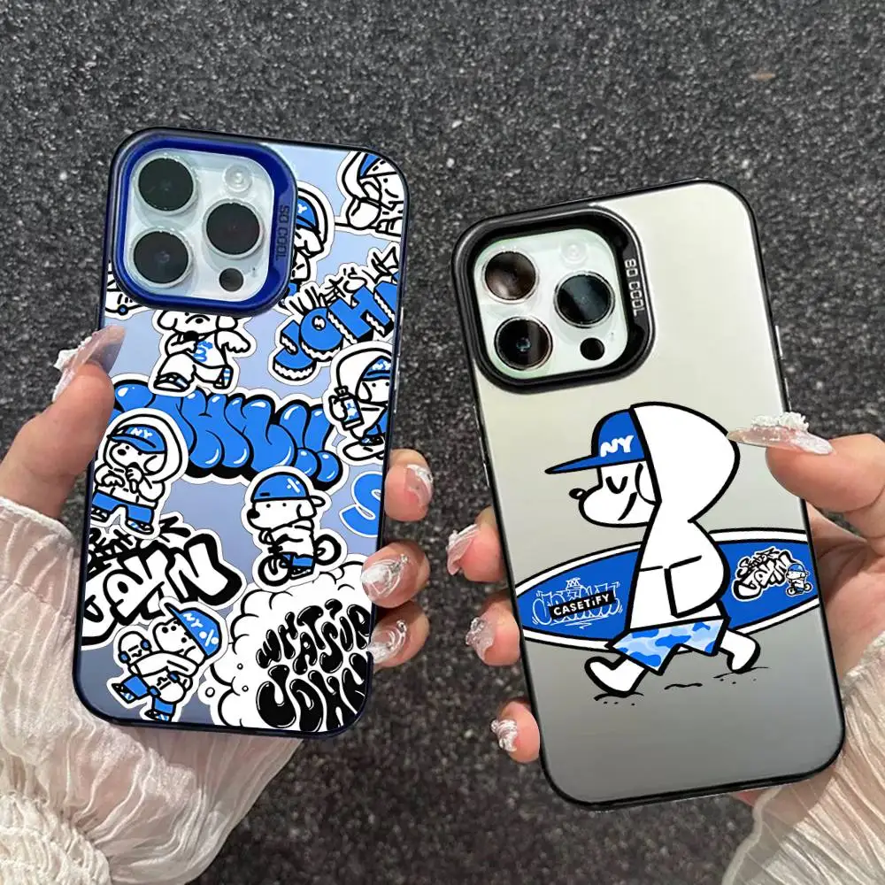 

John's Skateboard Dog Phone Case For IPhone 17 16 15 14 13 12 11 Pro MAX Matte Shockproof Back Anti Fall Matte Cover