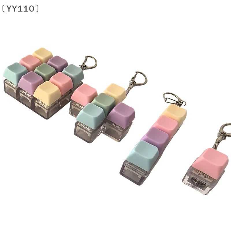 バYY110 Sigur 1/4/5/9 Tasten Mechanische Tastatur Achse Tester Taste Tastenkappe Schlüsselbund Tastatur Schlüsselbund Spielzeug Finger Tastatur Kappen Spielzeug