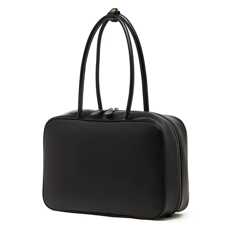 Handbags for Women 2026 New Spring and Summer Crossbody Bags Niche Genuine Leather Women's Bags Single Shoulder Small Square Bag Bowling Bag