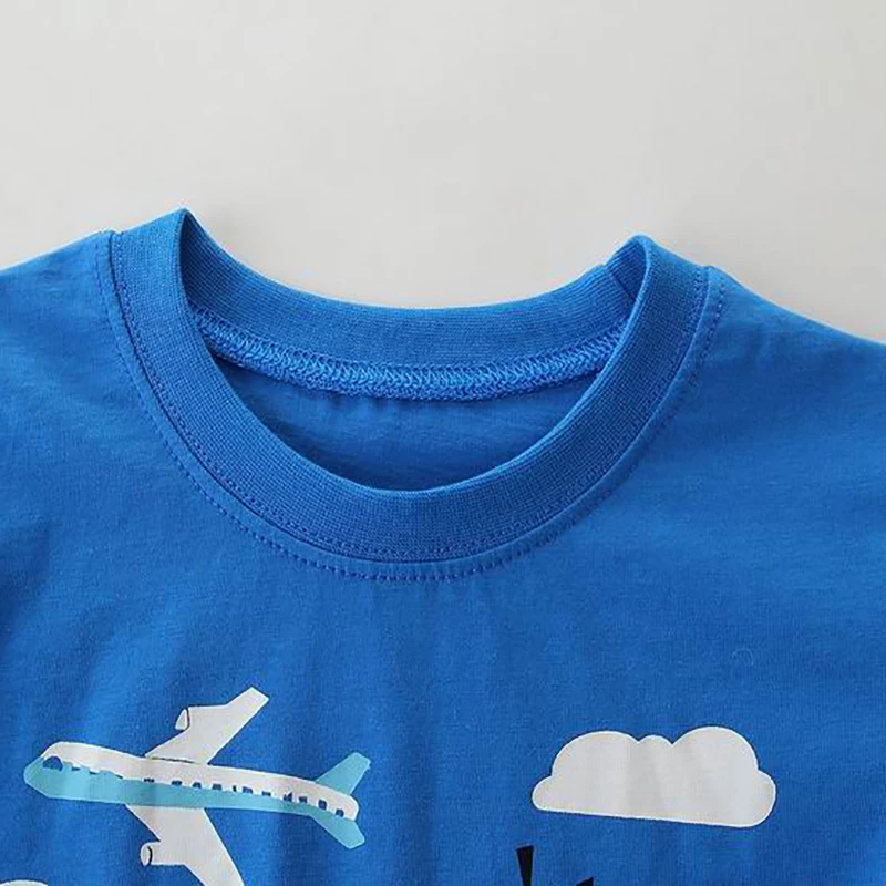 Little maven Baby Boys Children's Clothing 2026 Summer New Kids Clothes T Shirts Holiday Cartoon TransportationsShirts 2-7 Years