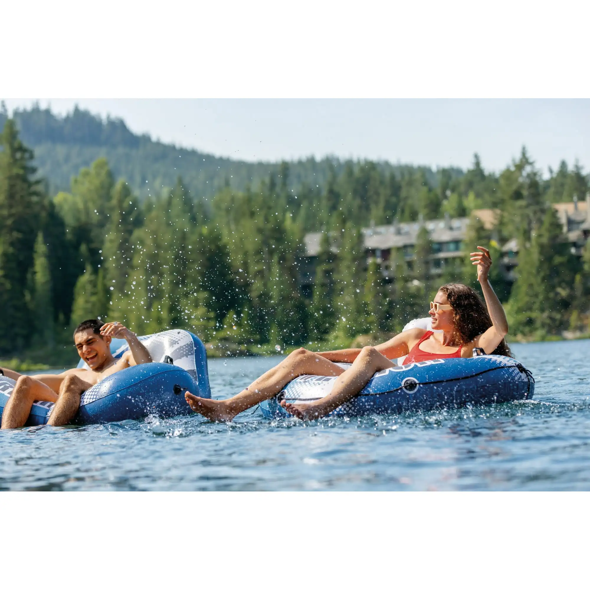 River Run I Infltatable Floating Water Lounge with Quick Connects