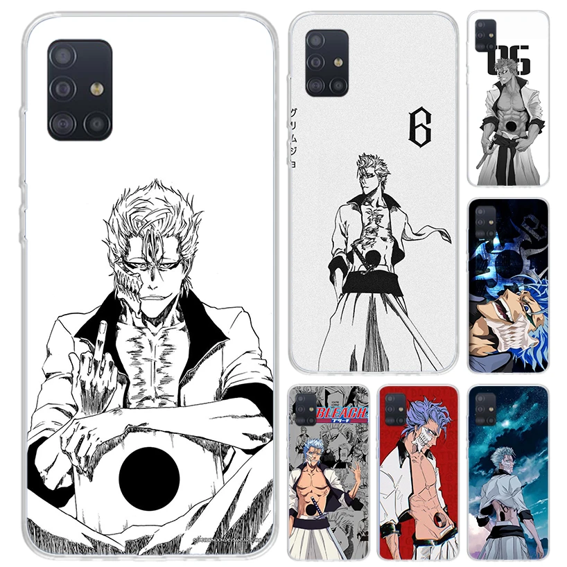 Bleach Grimmjow Phone Case for Samsung Galaxy A52 A32 A22 A12 A02S A50S A30S A10S Note 20 Ultra 10 Plus S10 A31 A20 A71 A72 Gala