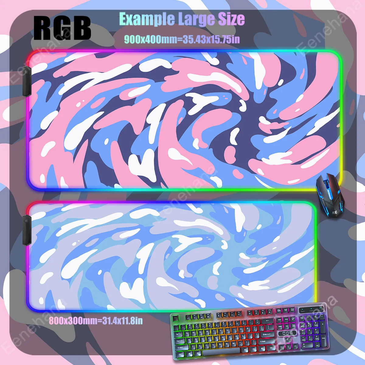 

RGB Strata Liquid 90x40 Desk Accessories Office Mat Colored lines table Pad Pc Gamer Computer Gaming Desktops carpets Keyboard