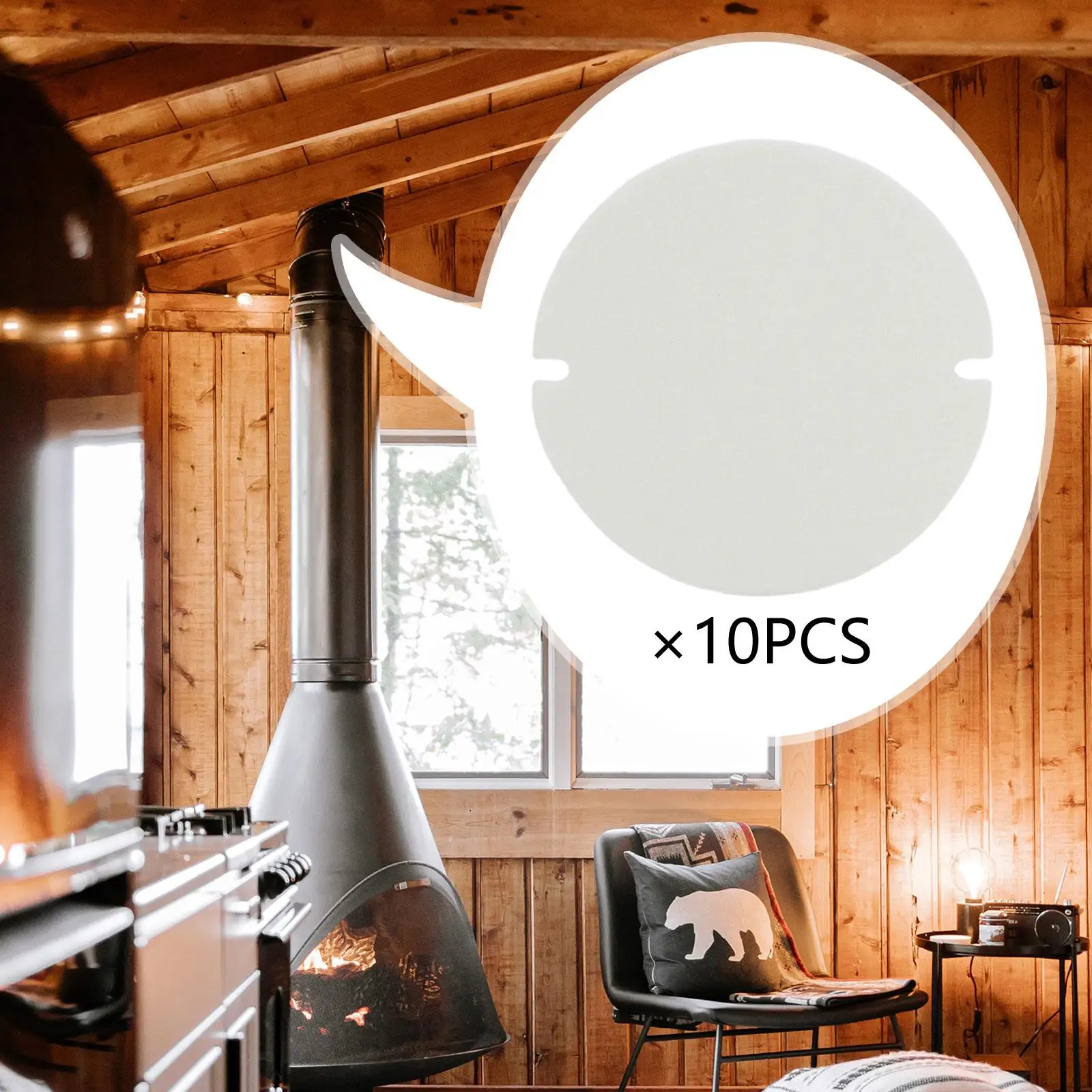 Stove Door Seal Heat Insulation Gasket High Temp Paper Mat for Wood Stove Pipe Fireplace Accessories Durable Replacement