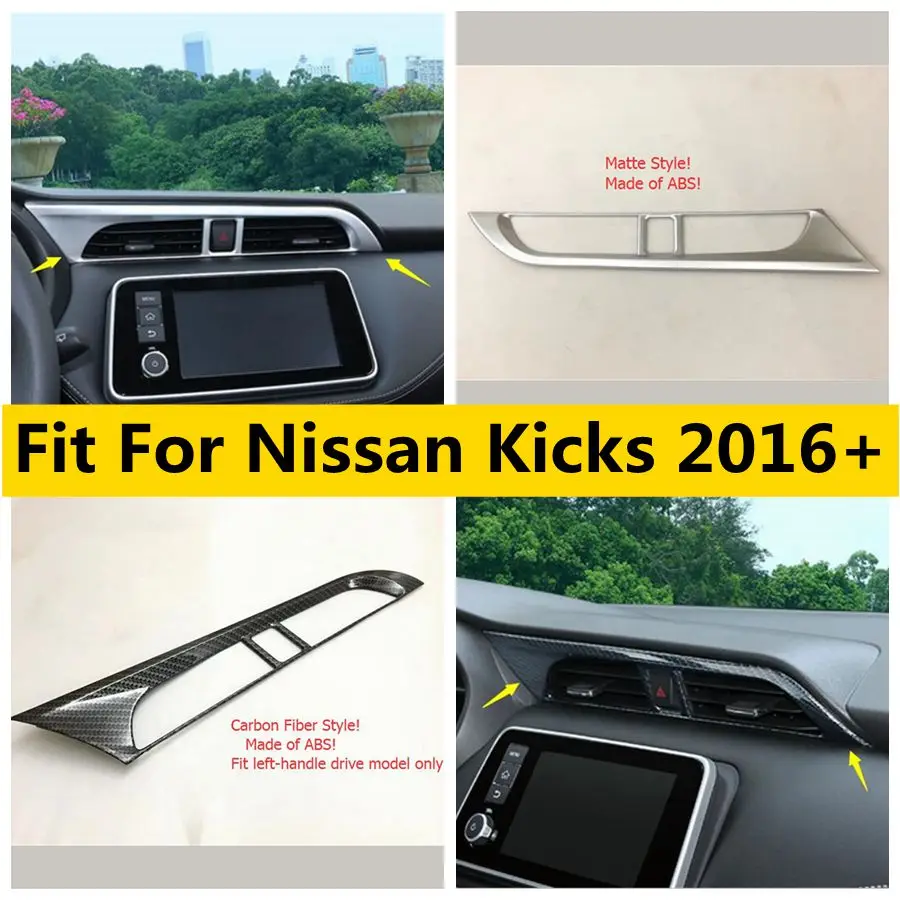 

Middle Air Conditioning Outlet AC Vent Adjustment Warning Lights Button Switch Frame Cover Trim Fit For Nissan Kicks 2016 - 2023