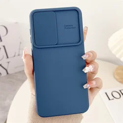 Luxury Slide Camera Protection Case For Samsung Galaxy S24 S23 S22 S21 Ultra Plus FE A34 A24 A14 A54 A73 A53 A33 A51 A71 Funda