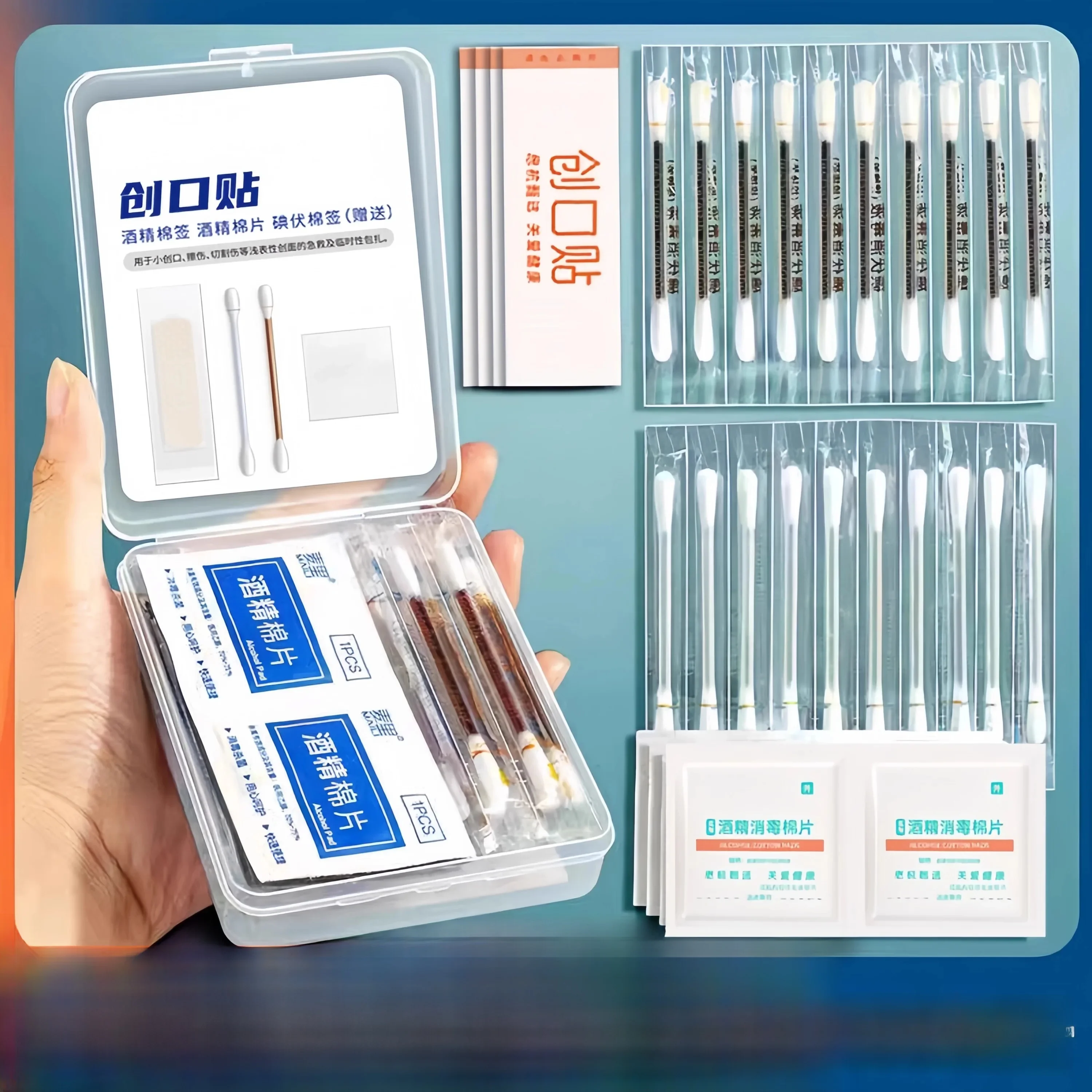 conjunto-de-quatro-cotonetes-descartaveis-com-solucao-de-iodo-para-uso-de-emergencia-ao-ar-livre-kit-medico-estancador-de-s