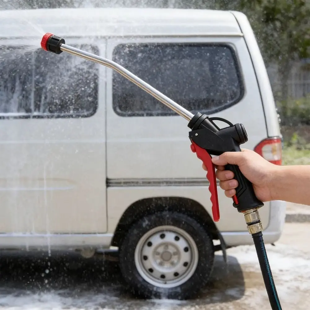 Wax Sprayer ABS Car Wash Sprayer Copper Stainless Steel High Pressure Sprayer Hanging Hole Extension Foam Sprayer Gardening