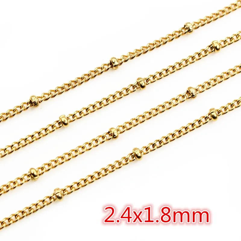 Never Fade Stainless Steel Gold Plated Necklace Chains