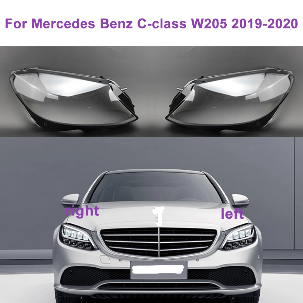 

Стеклянная крышка для автомобильной фары Mercedes Benz C-class W205 2019-2020 левая/правая запасная линза стеклянная оболочка автомобильные аксессуары