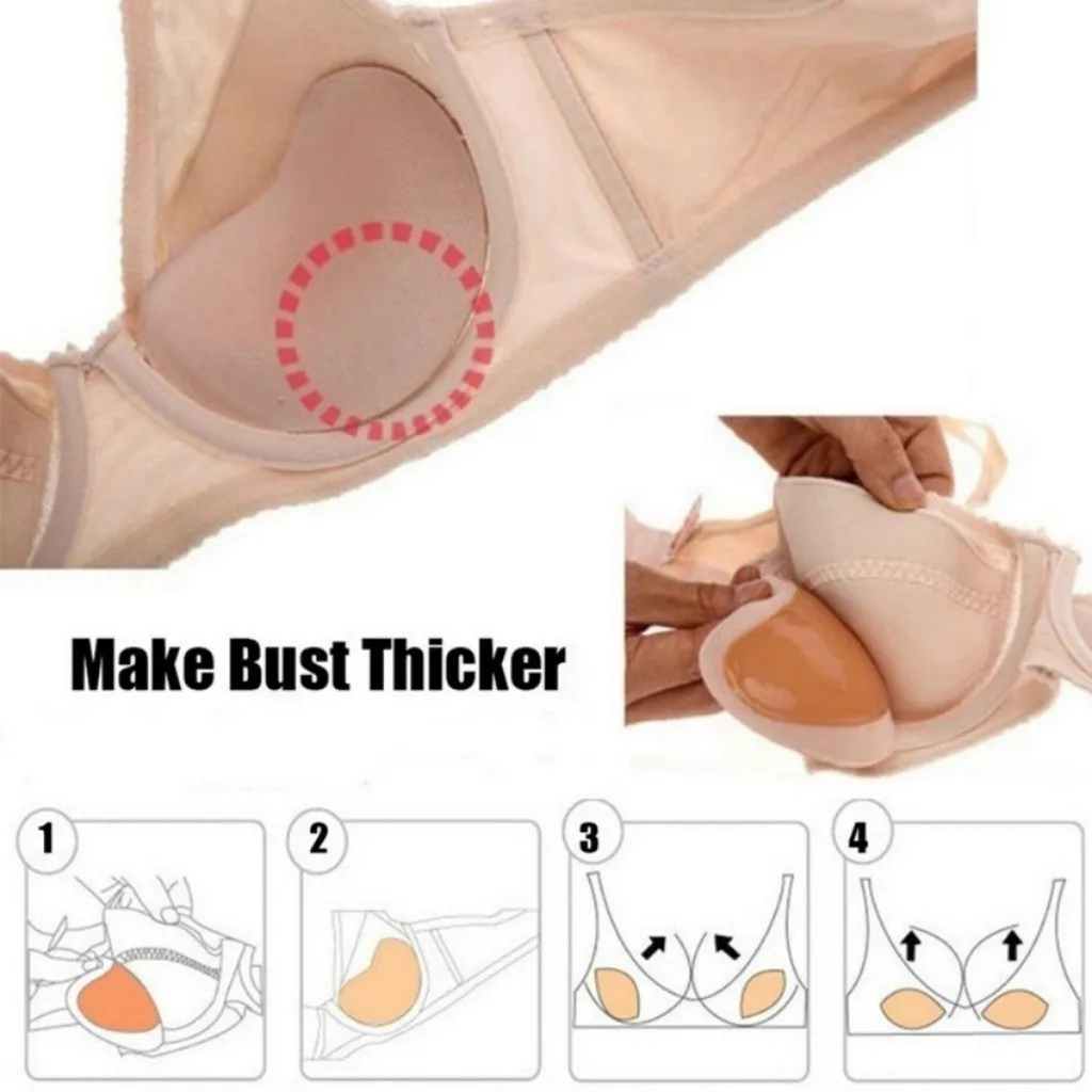 3 paia di cuscinetti per capezzoli in Silicone da donna cuscinetti per reggiseno autoadesivi invisibili inserti per reggiseno Push-Up impermeabili