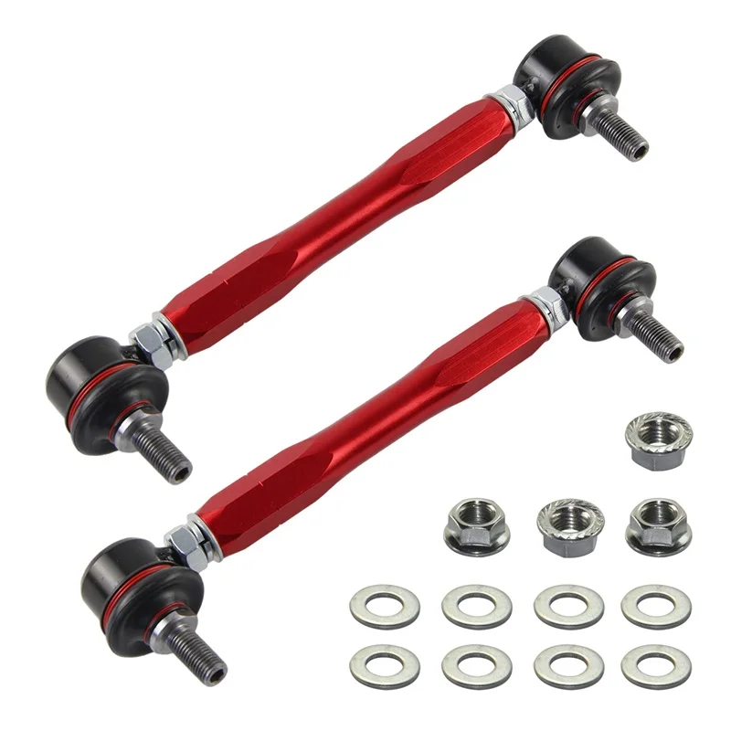 Anti Roll Sway Bar Adjustable Drop Links Front/Rear 10mm x 210-260mm for BMW for Honda for Mini for Lexus for Land Rover