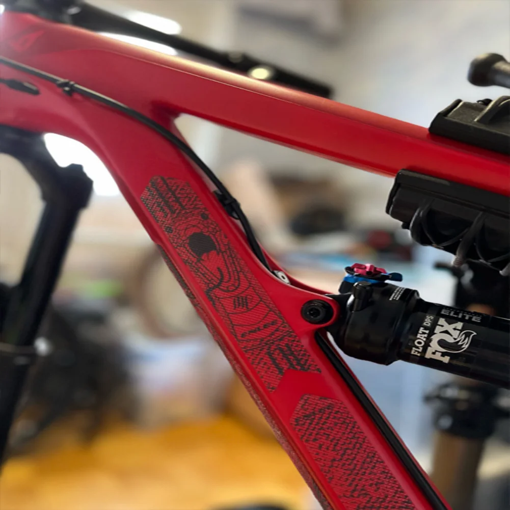 ENLEE Bicycle Frame Protection Sticker MTB 3D Scratch Protection Frame Protector Detachable Sticker Road Bike Sticker DIY