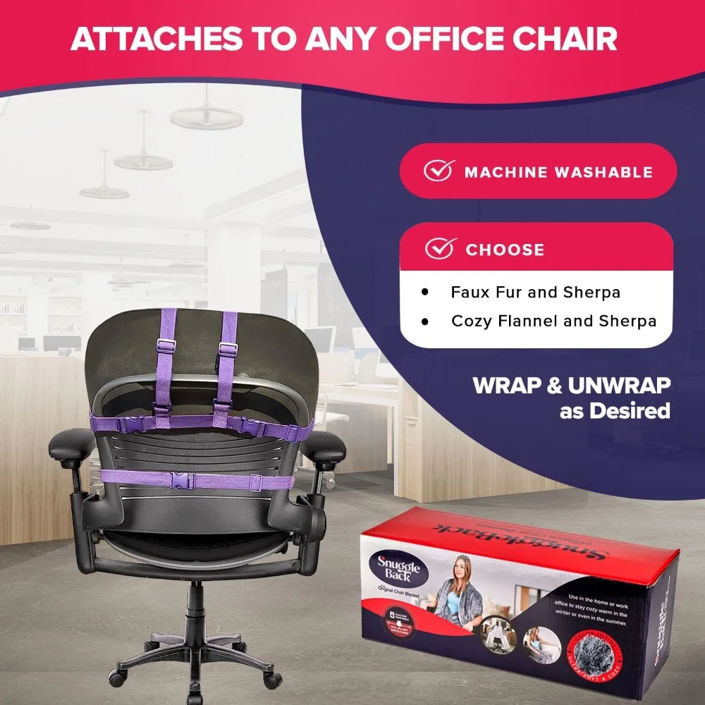 Gemütlicher und bequemer Schreibtischstuhlwickel für bequemen Wärme- und Freisprechkomfort im Büro