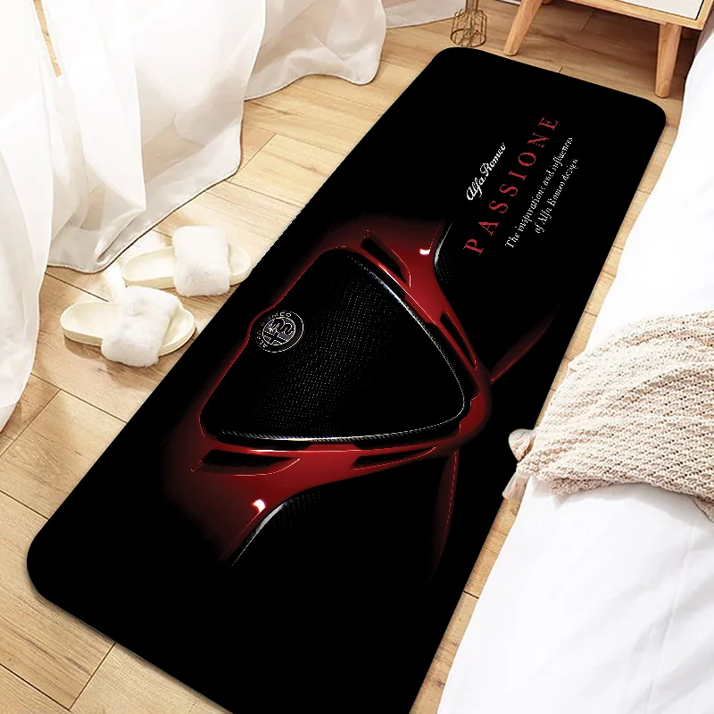 Ltaly A-Alfa Romeos F1 Racing car Door Mat Entrance Non-slip Washable Kitchen Carpet Living Room Hallway Rugs Bathroom Bath