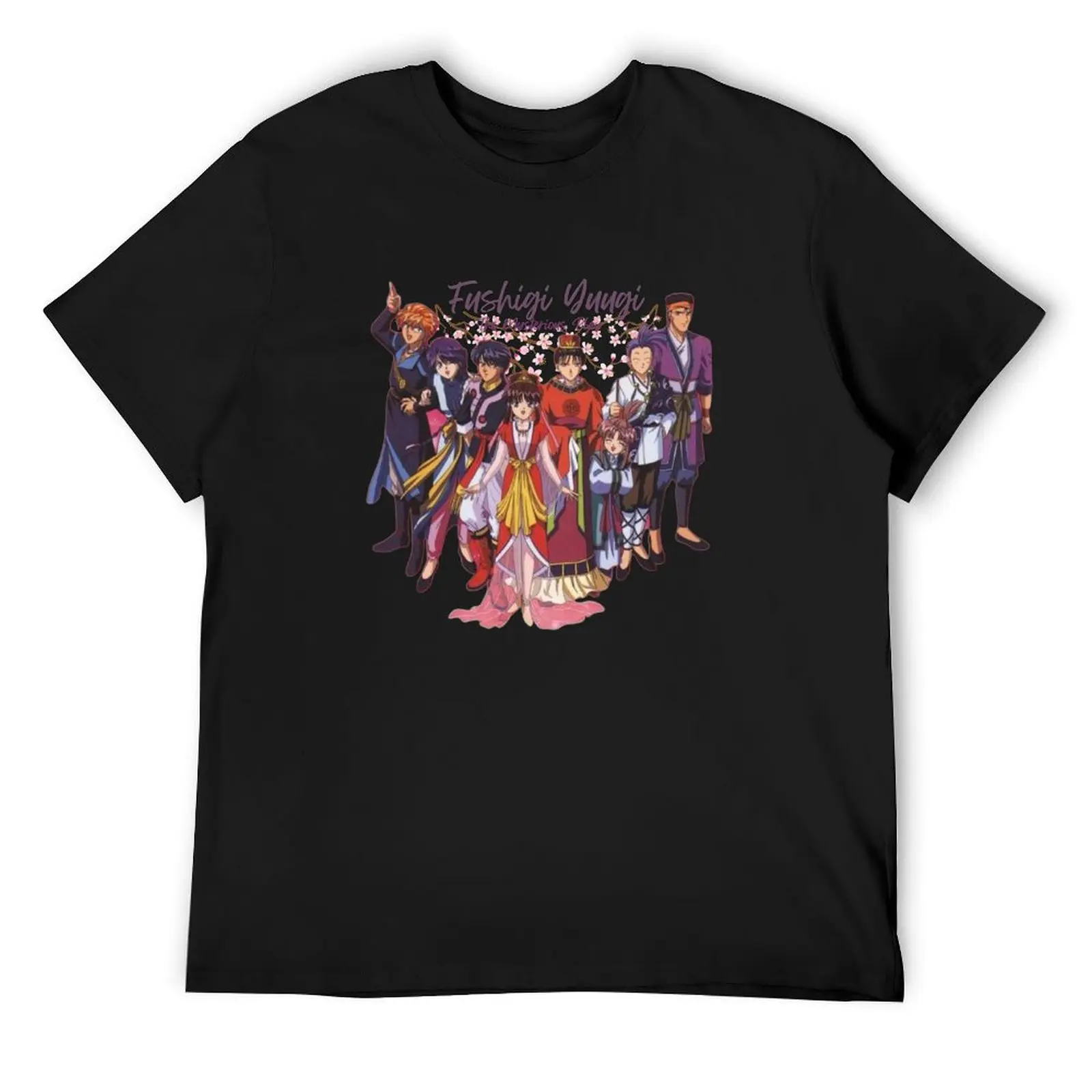 Fushigi Yuugi Group With Title - ORIGINAL by SillyFun.redbubble.com T-Shirt aesthetic clothes for a boy mens champion t shirts