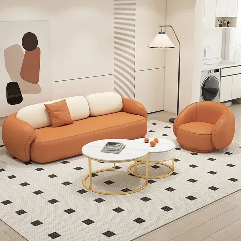 Sofas Couch Armchair Leather Nordic Lazy Cute Sofas Accent Gaming Conference Tables Divano Lounge Suite Furniture