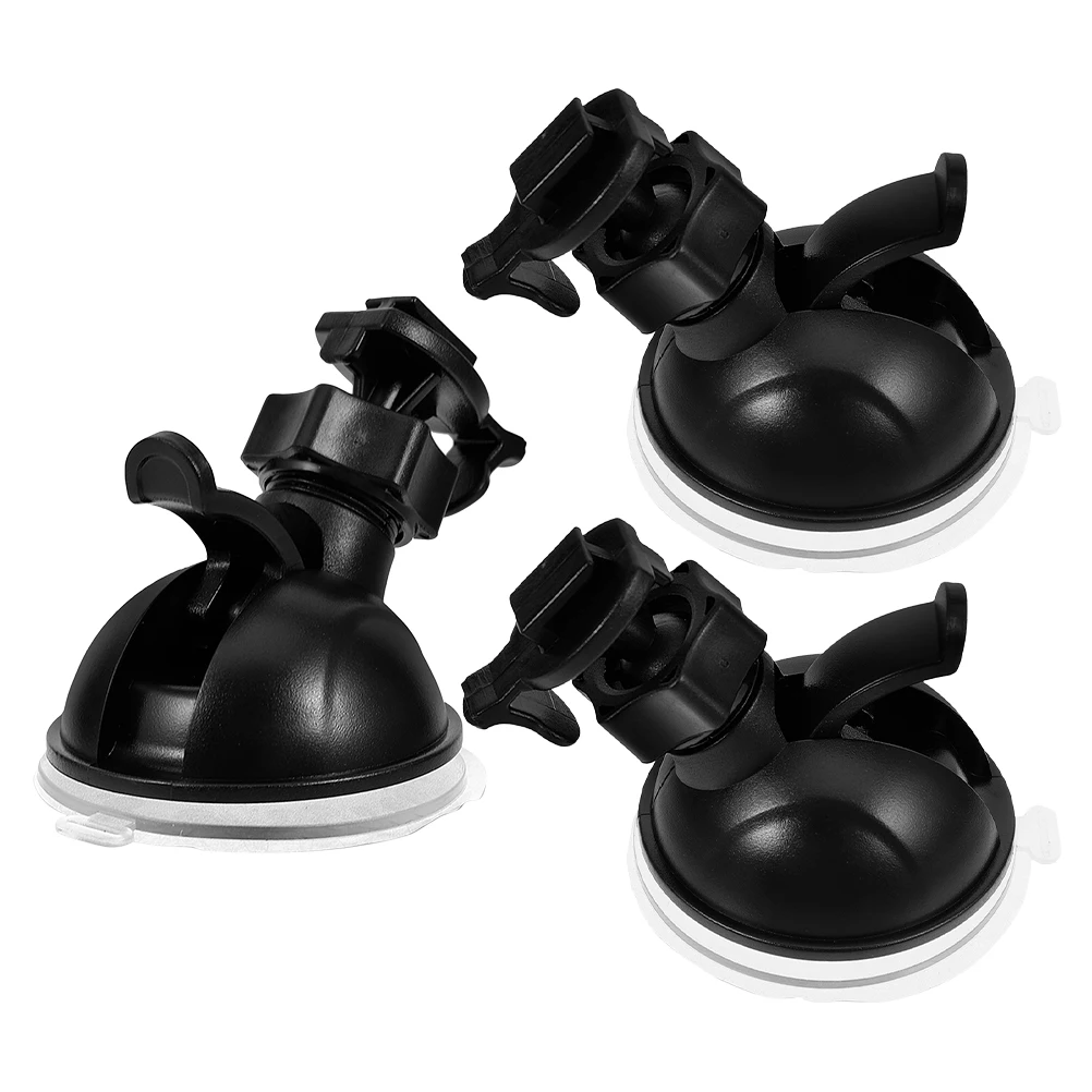 

3pcs Dash Cam Suction Cup Mount Black Plastic Recorder Holder Screw Head Mini Degree Car Camera Accessories Stable